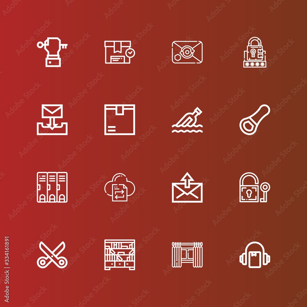 Editable 16 open icons for web and mobile Editable 16 open icons for web and mobile