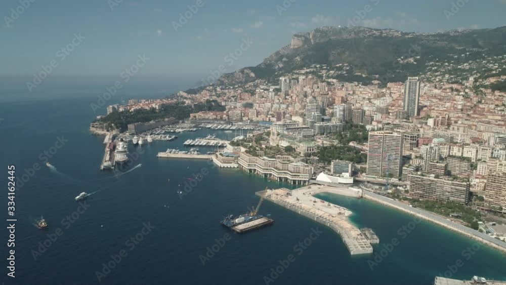 Aerial view of the city of Monte Carlo, Monaco Aerial view of the city of Monte Carlo, Monaco