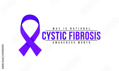 Vector illustration on the theme of National Cystic Fibrosis awareness month observed during the full month of May encourages education in the battle against a lung disease.