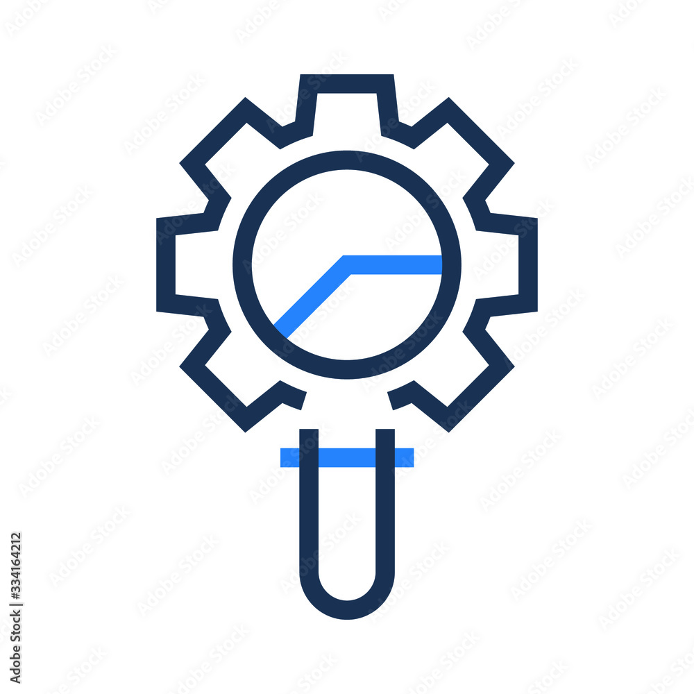 Gear and analytics icon vector,Gear sign, analytics sign, editable business icon. Gear and analytics icon vector,Gear sign, analytics sign, editable business icon.