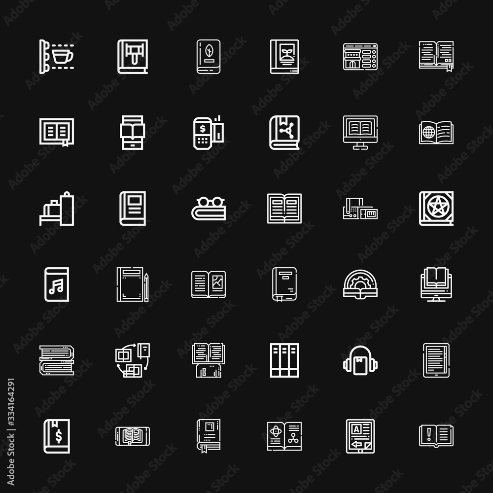 Editable 36 reader icons for web and mobile Editable 36 reader icons for web and mobile
