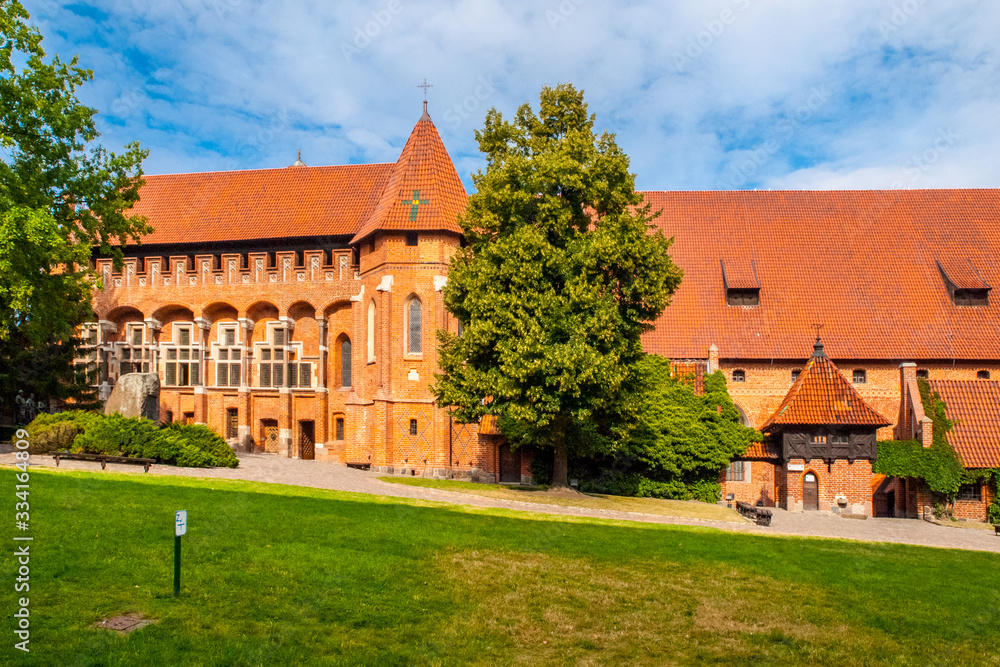 Grand Masters Chapel. Exterior view from courtyard. Malbork Castle, Poland