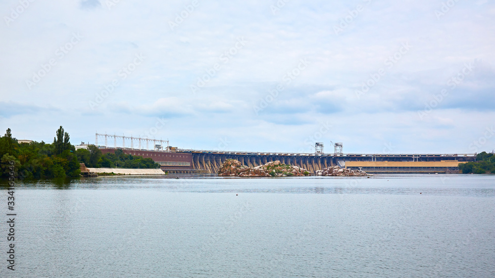 Dneproges - largest hydroelectric power station on the Dnieper River