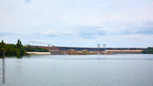 Dneproges - largest hydroelectric power station on the Dnieper River © sarymsakov.com