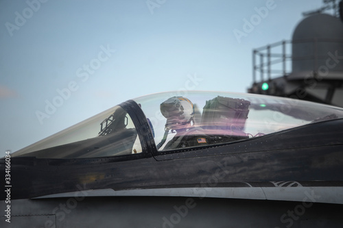 Pilot in fighter