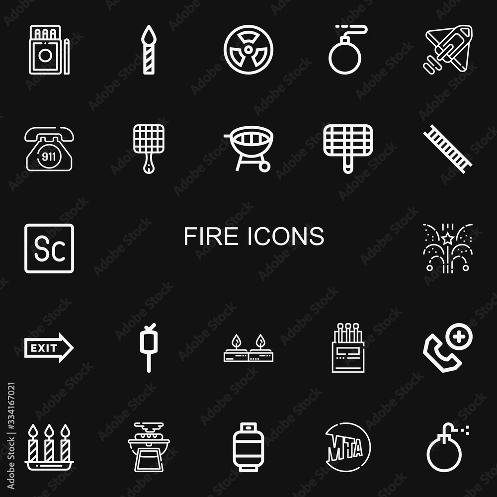 Editable 22 fire icons for web and mobile Editable 22 fire icons for web and mobile