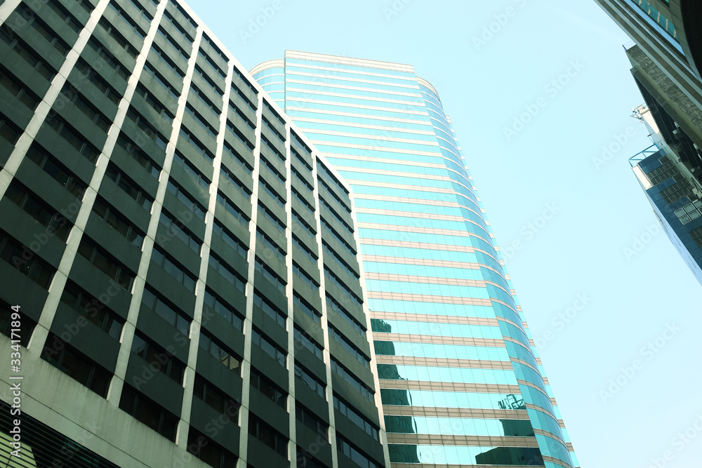 exterior of glass residential building.business concept exterior of glass residential building.business concept
