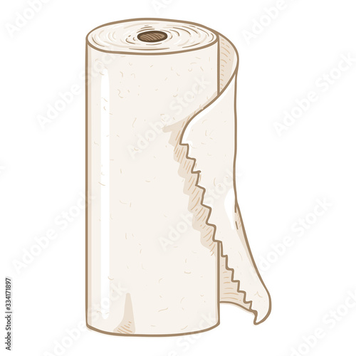 Paper Towel Roll. Vector Illustration.
