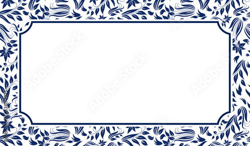 Chinese Porcelain Style Background, Template, The Flowers Patterns