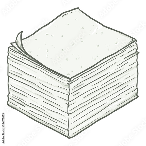 Vector Stack of Paper Napkins