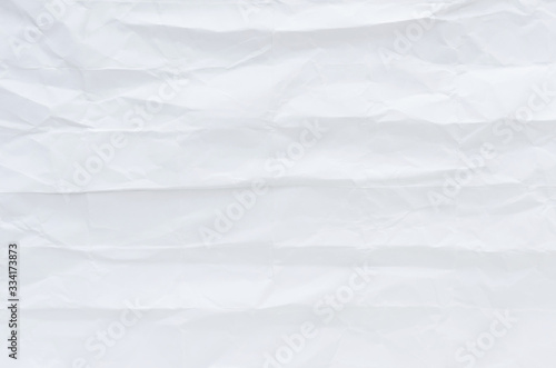 Fototapeta Naklejka Na Ścianę i Meble -  white crumpled paper texture background.	
