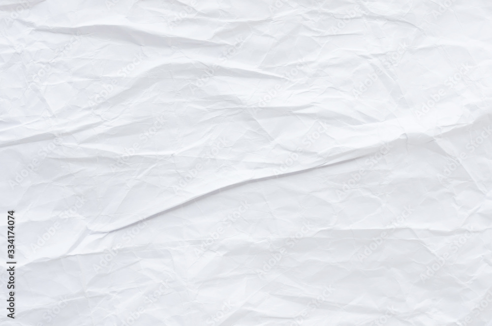 Obraz premium white crumpled paper texture background. 