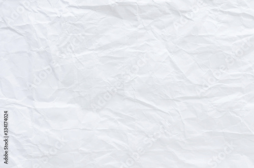 white crumpled paper texture background. 