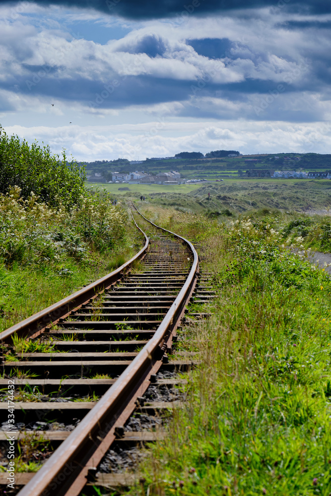 A railway that gets lost in the Irish countryside A railway that gets lost in the Irish countryside