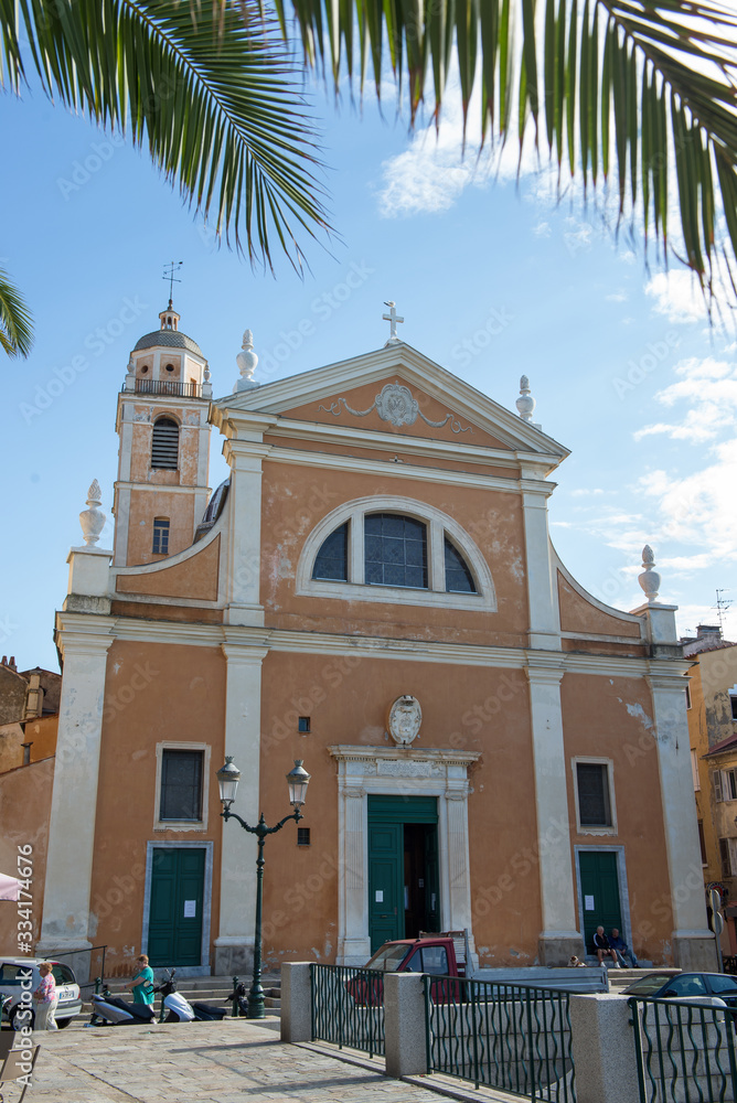 Ajaccio, Corsica / France. 03/10/2015.Cathedral of Our Lady Santa Maria Assunta