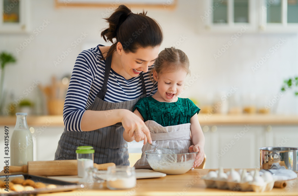 family are preparing bakery together family are preparing bakery together