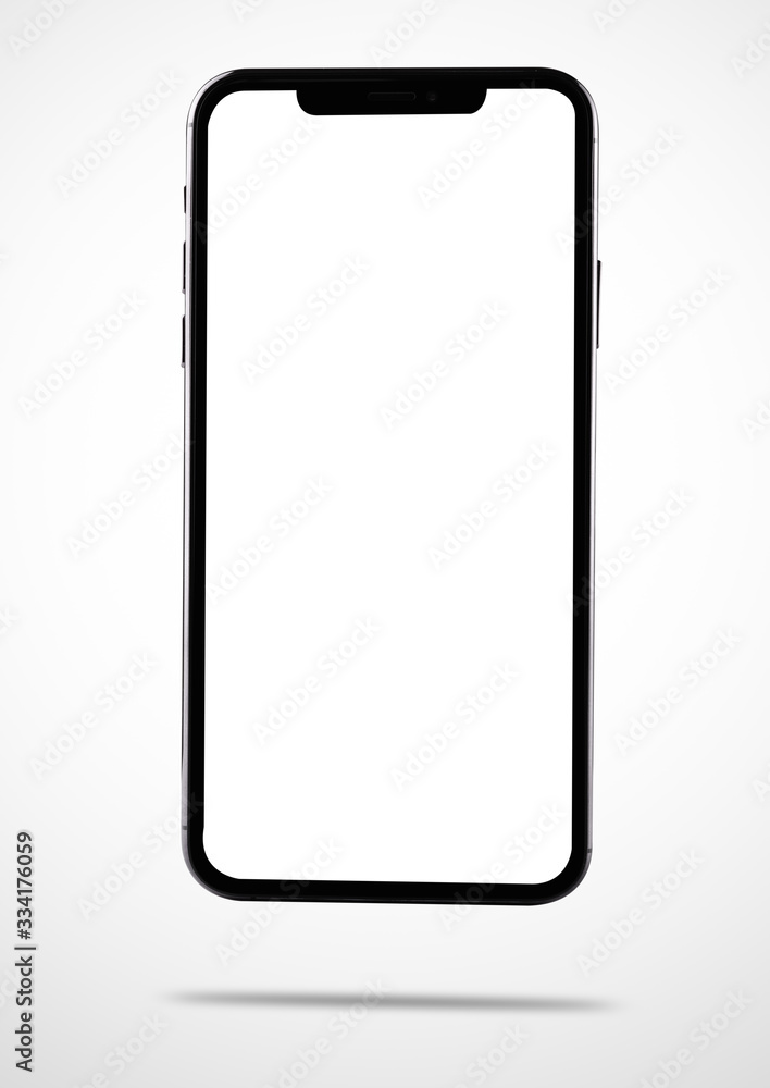 Smartphone mobile mock up blank front screen Smartphone mobile mock up blank front screen