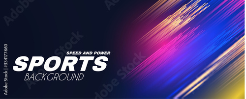 Abstract sport background with motion elements. Light dynamic effect.