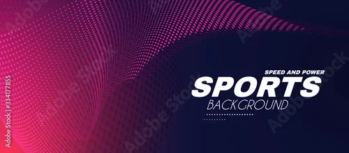 Obraz Abstract sport background with motion elements. Light dynamic effect.