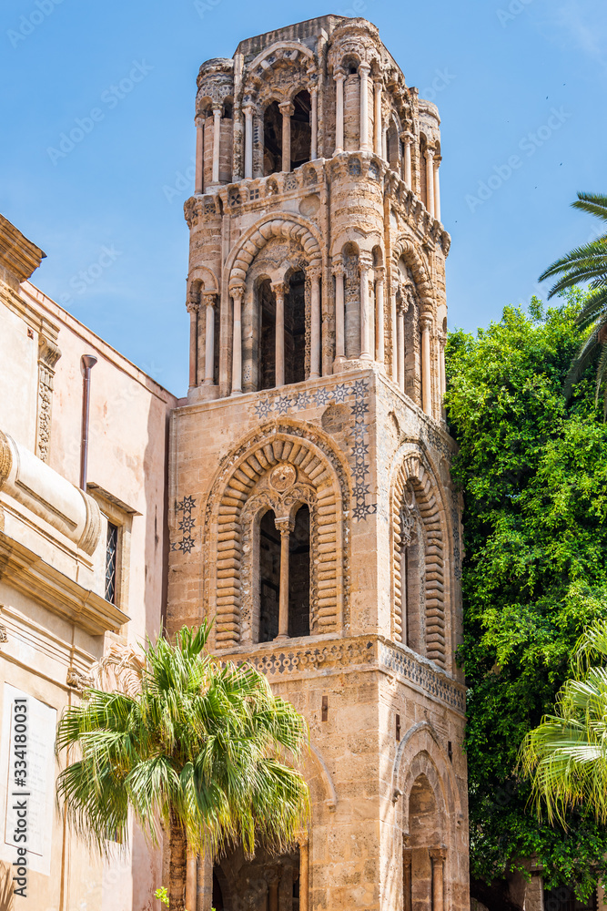 Bell Tower of St Mary of the Admiral in Palermo Bell Tower of St Mary of the Admiral in Palermo