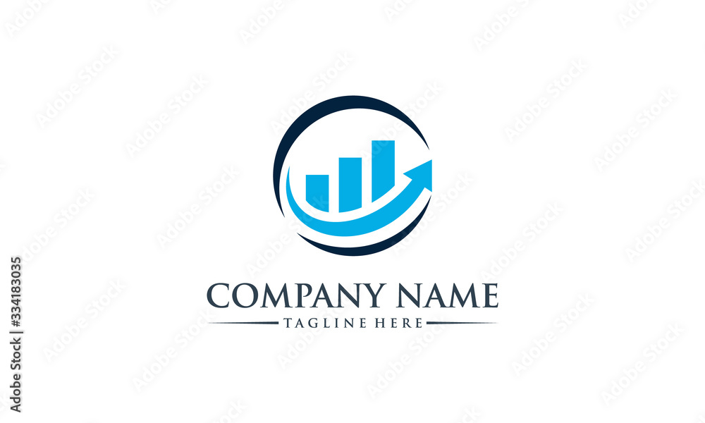 Chart marketing arrow logo icon vector template Chart marketing arrow logo icon vector template
