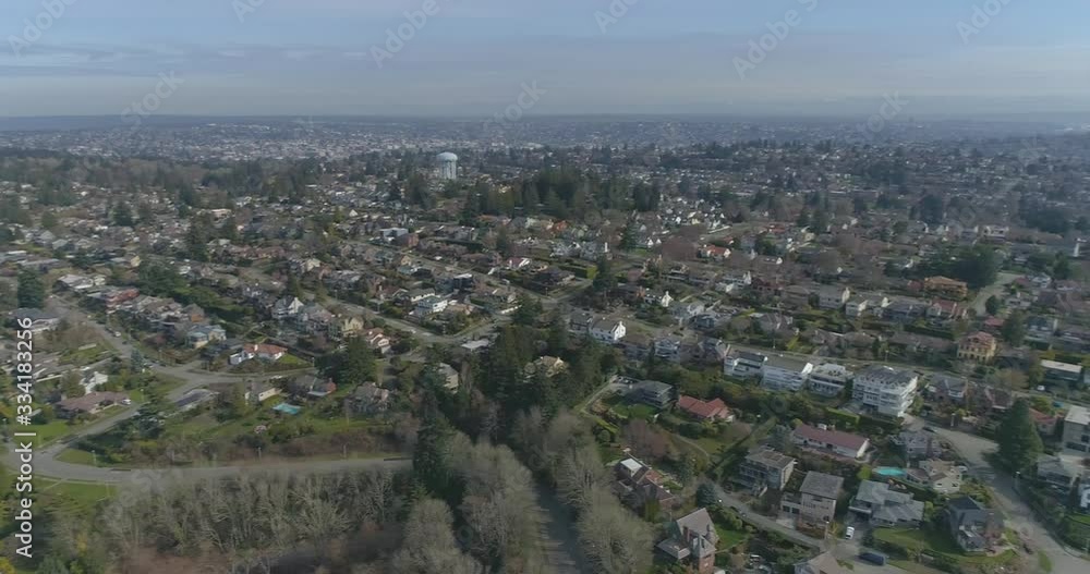 Discovery Park and the Magnolia District in Seattle Washington over Puget Sound Discovery Park and the Magnolia District in Seattle Washington over Puget Sound