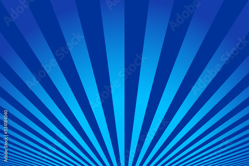 Blue abstract magic art background. Bright striped vector pattern