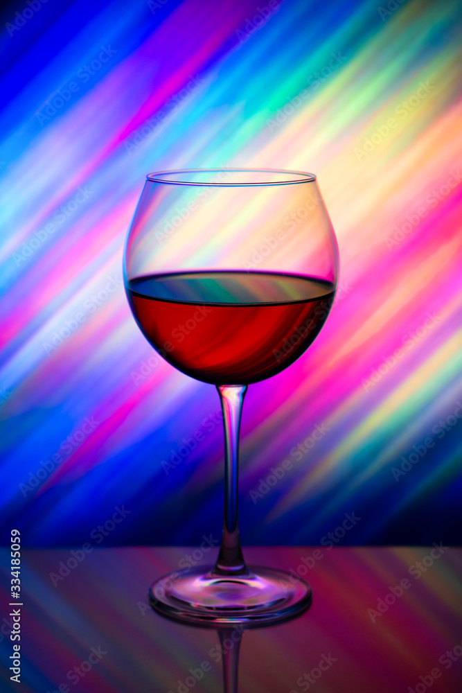 Wine glass with red wine Wine glass with red wine