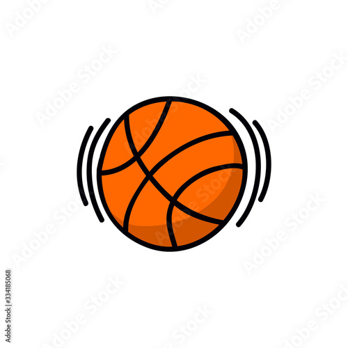 basketball doodle icon, vector illustration © chernous
