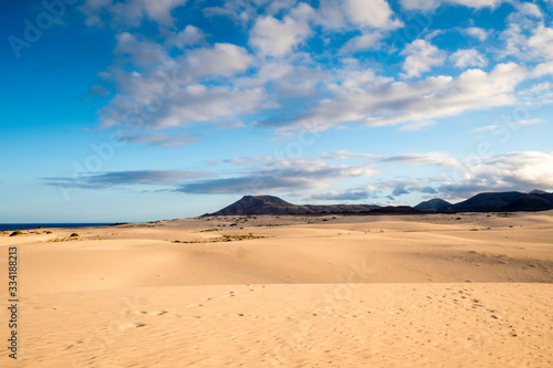 Parque Natural de Corralejo Sand Dunes Corralejo La Oliva Fuerteventura Canary Islands Spain