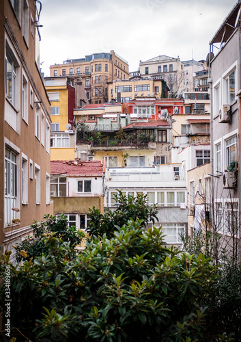 colorful houses in istanbul 