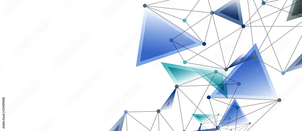Line points connections, triangular technology design. Abstract geometric background Line points connections, triangular technology design. Abstract geometric background