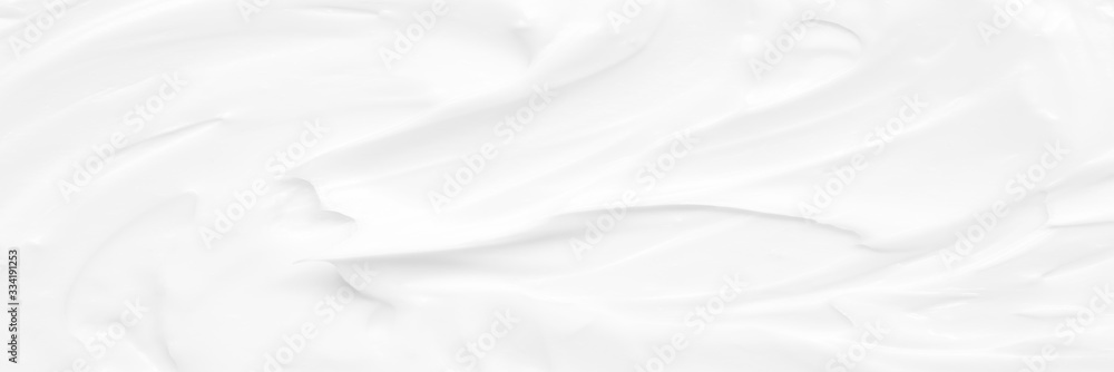 Cream texture for skin nourishment for good skin health Lotion Cosmetics Full frame Background Abstract texture Longitudinal Panorama High resolution.