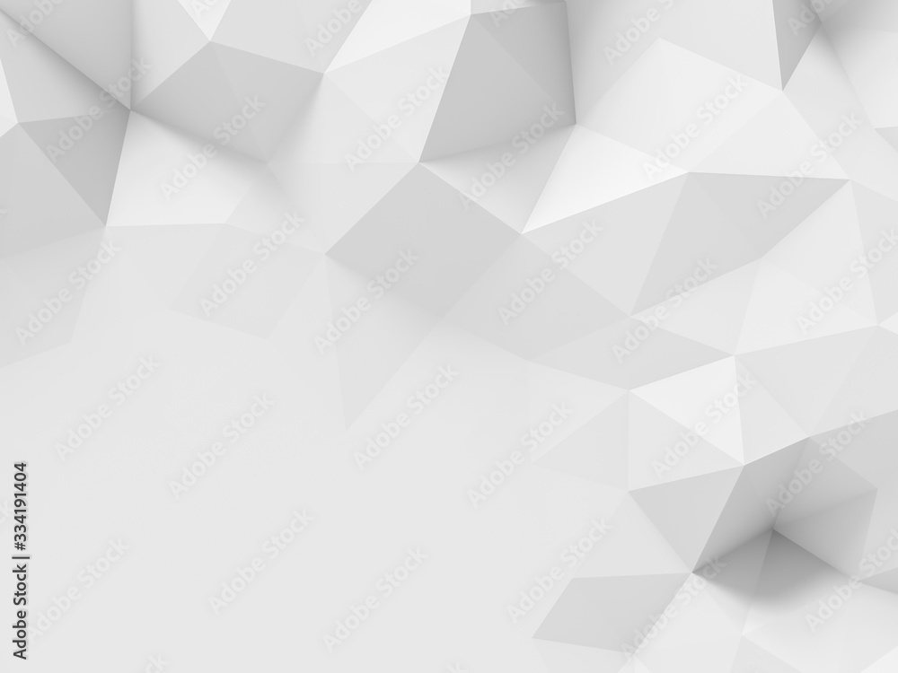 Abstract white polygonal background Abstract white polygonal background