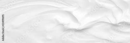 Cream texture for skin nourishment for good skin health Lotion Cosmetics Full frame Background Abstract texture Longitudinal Panorama High resolution. photo