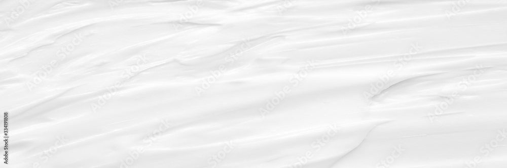 Fototapeta premium Kremowa konsystencja do odżywiania skóry dla dobrego zdrowia skóry Lotion Kosmetyki Pełna klatka Tło Abstrakcyjna tekstura Panorama podłużna Wysoka rozdzielczość.