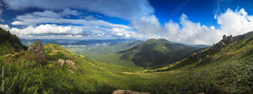 Panoramic view from the mountain