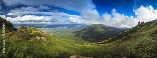 Panoramic view from the mountain © lobodaphoto