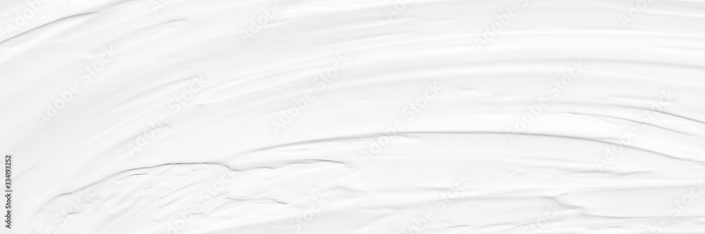 Cream texture for skin nourishment for good skin health Lotion Cosmetics Full frame Background Abstract texture Longitudinal Panorama High resolution.