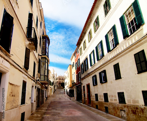 Street of Mahon  Menorca  Spain