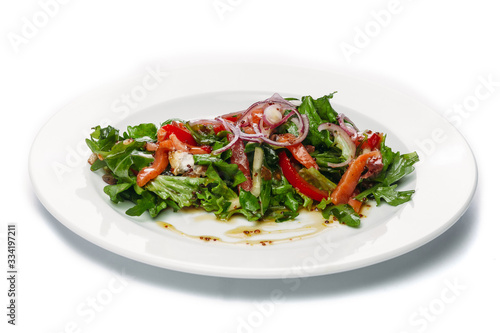 healthy food on a white background