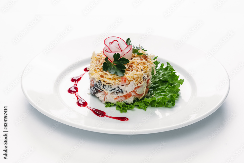 healthy food on a white background healthy food on a white background