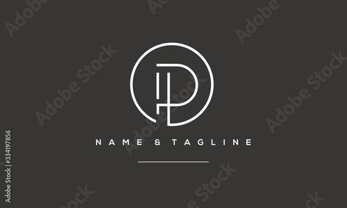 Alphabet letter icon logo  P