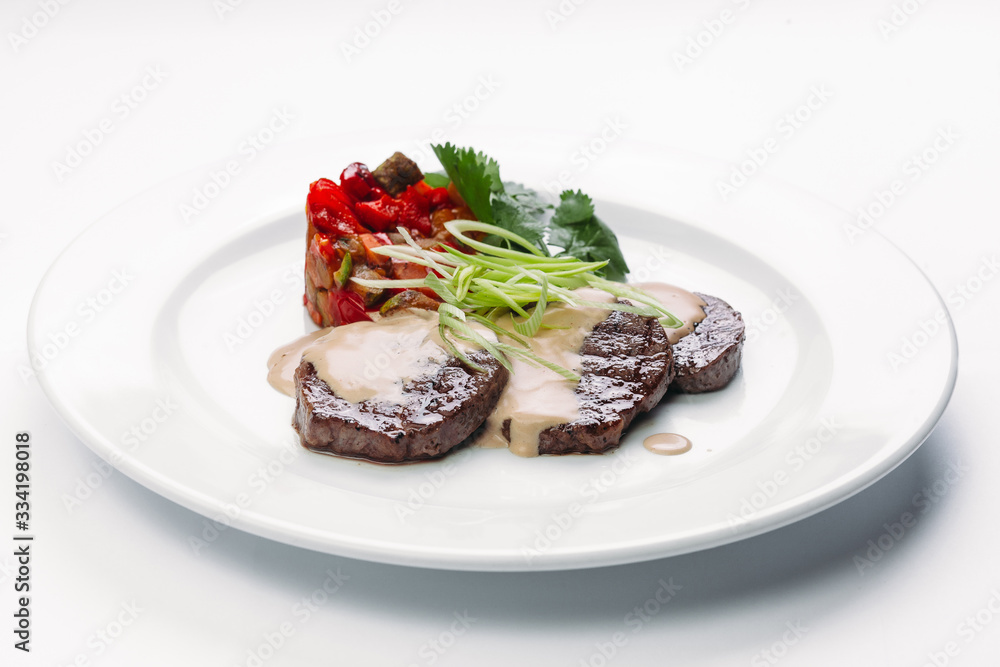 healthy food on a white background healthy food on a white background