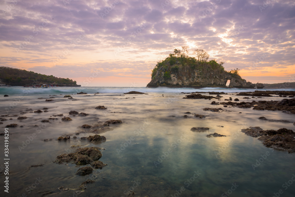 Sunset on Crystal Bay, Nusa Penida, Indonesia