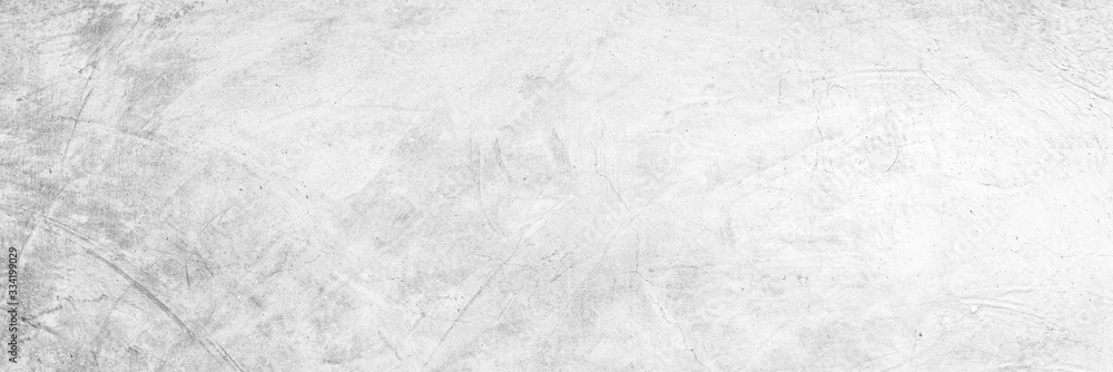 Naklejka Cement wall floor High Resolution White and gray Panorama full frame Abstract texture background.