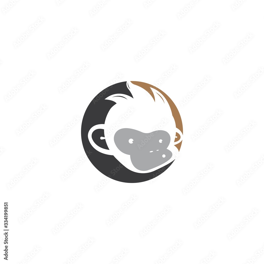 Fototapeta premium monkey vector logo design