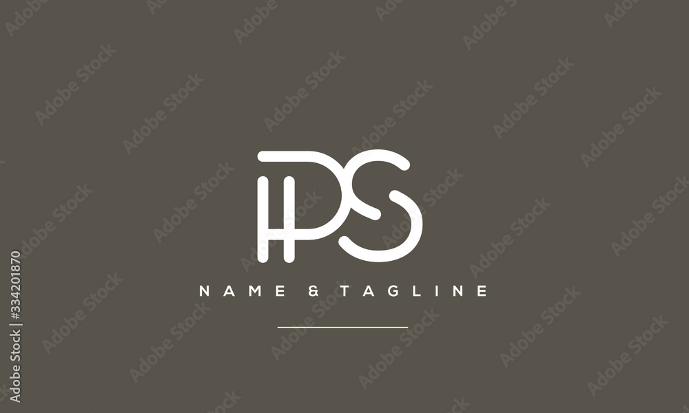 Alphabet letter icon symbol PS Alphabet letter icon symbol PS