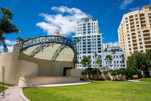 Canvastavla Photo of Meyer Amphitheatre at Sunfest Park West Palm Beach FL