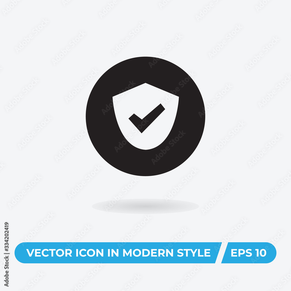 Shield vector icon, simple sign for web site and mobile app. Shield vector icon, simple sign for web site and mobile app.